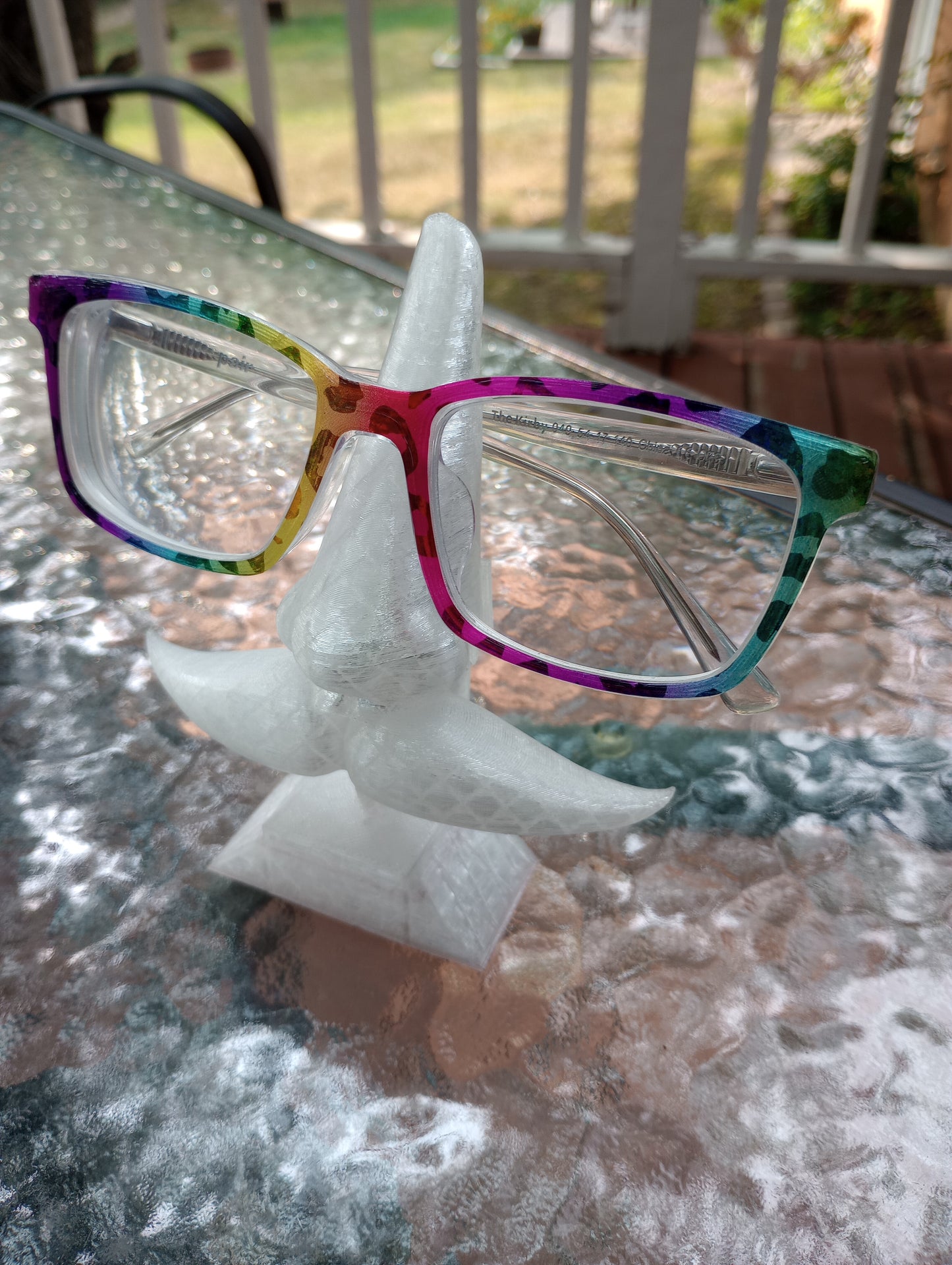 rainbow holographic cheetah topper. Can be done in any topper style