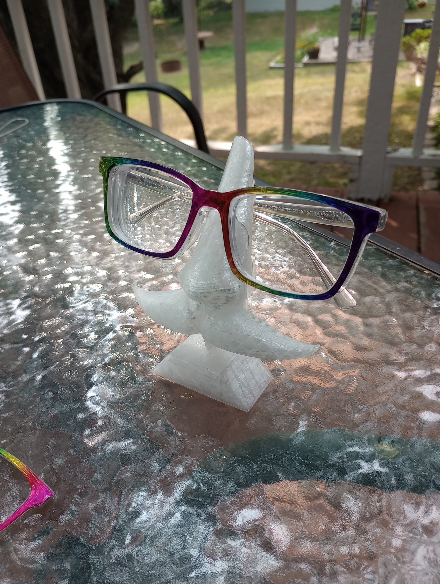 rainbow holographic hearts topper. Can be done in any topper style