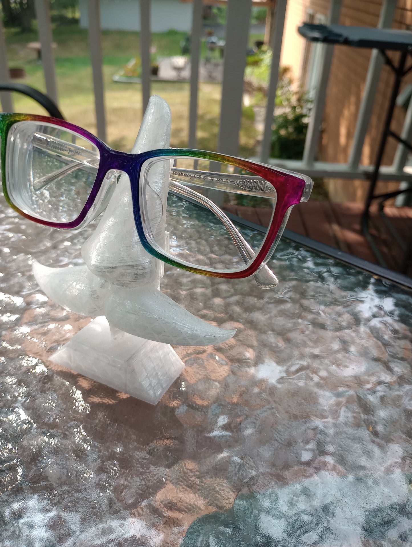 rainbow holographic glitter topper. Can be done in any topper style