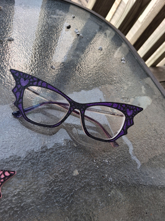 Spiderweb batwing purple with black web