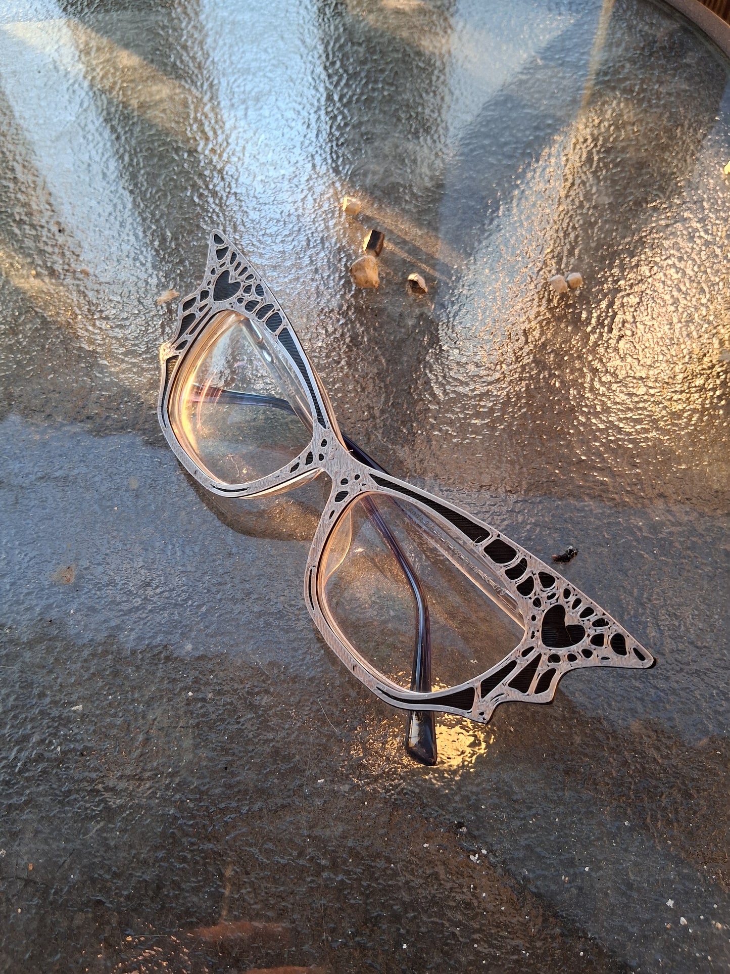 Spiderweb batwing silver